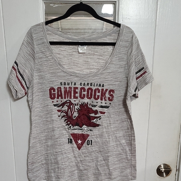 Creative Apparel Womens University Of South Carolina Gamecocks Gray T-Shirt 2XL - Picture 1 of 8